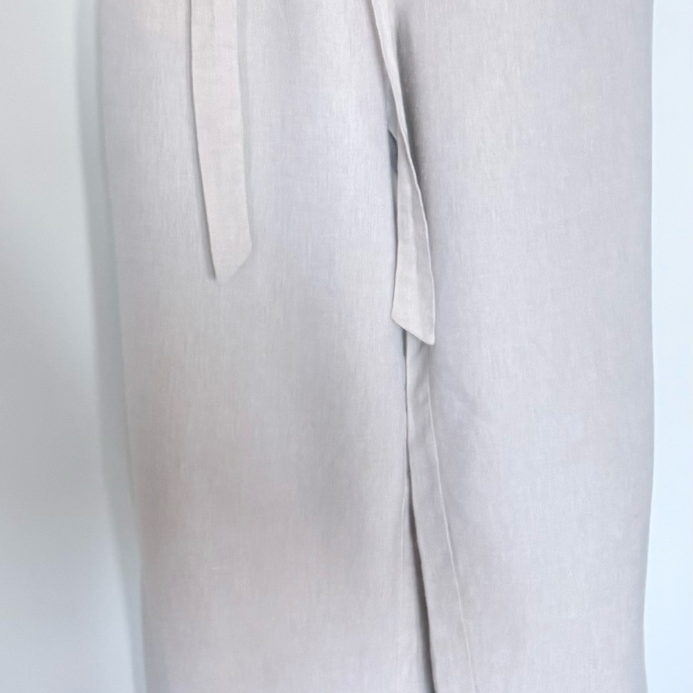 Nautica Linen Tie Waist Wide Leg Pants